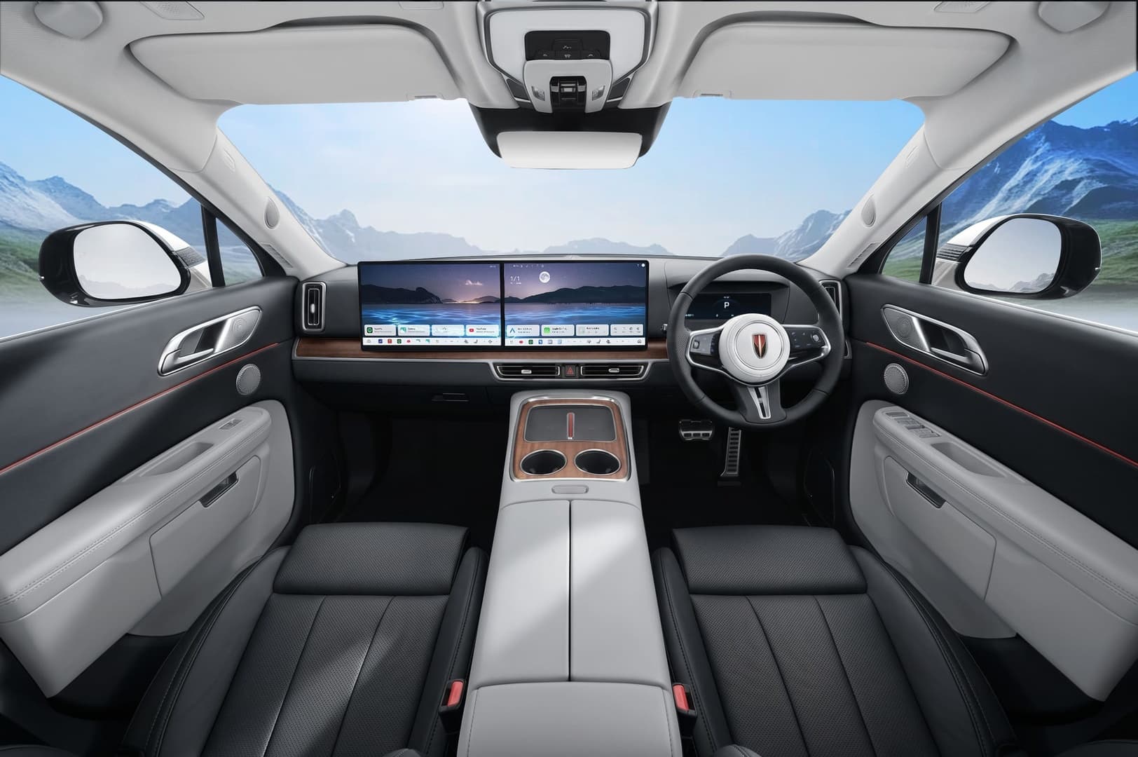 Interior: Ebony & Cloud (2tone)